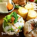 ぷるベリー's cooksnap of when they made お花見弁当❀菜の花とエビの春色おにぎり❀.