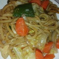 海老ふりゃ〜's cooksnap of when they made 簡単☆残った野菜炒めリメイク♪焼きうどん.