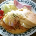 ちほさや's cooksnap of when they made パンケーキのエッグベネディクト.