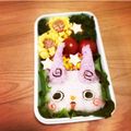 moonlight8's cooksnap of when they made 妖怪ウォッチキャラ弁　コマさんおにぎり.