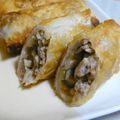 nasubeam's cooksnap of when they made 豚肉とエリンギの味噌炒めの春巻き.