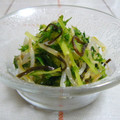 nasubeam's cooksnap of when they made ＊簡単!!水菜ともやしの塩昆布和え＊.