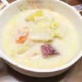 ykitchenn's cooksnap of when they made 鮭&さつまいも&白菜のクリーム煮.