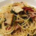 ちゃいﾁｬﾝ's cooksnap of when they made きのこたっぷり♪高菜とベーコンのパスタ。.