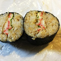 ちぃ♡お料理上達中's cooksnap of when they made 半切海苔でおにぎらず♡卵焼きに鮭と明太子.