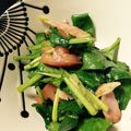 sourcil's cooksnap of when they made 簡単！ベーコンとクルミのほうれん草サラダ.