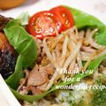 bobitin's cooksnap of when they made 豚肉モヤシの香ばし胡麻油炒め.