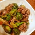 suzme's cooksnap of when they made 鶏砂肝とじゃがいものオイスターソース煮.