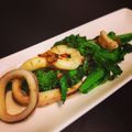 yu_chon's cooksnap of when they made イカと菜の花のガーリック炒め.