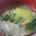 cattail312's cooksnap of when they made 簡単☆青梗菜と春雨の中華スープ.