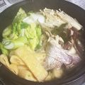 hmcafe's cooksnap of when they made ☆鯛☆鯛あらのお鍋.