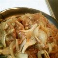 mmmm_mk's cooksnap of when they made 簡単！冷蔵庫の野菜も一緒に☆豚の生姜焼き.