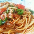 目指せ美白's cooksnap of when they made 後片付けまで簡単トマトとツナのパスタ.