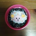 ピンキーカフェ's cooksnap of when they made ちょこんと♪ふわふわ羊ちゃん＊キャラ弁.