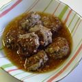 kurukurumin's cooksnap of when they made レンコンとひじき入り肉団子（甘酢あん）.