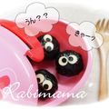 ＊ラビママ＊'s cooksnap of when they made キャラ弁！ヤンキーくろすけおにぎり☆.