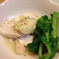 hakobetet's cooksnap of when they made 鶏胸肉のレモンガーリック☆菜の花添え.