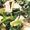 TreeWhite's cooksnap of when they made ほうれん草のマヨベーコン☆お弁当にも☆.