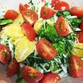 そうぱる's cooksnap of when they made 水菜とはっさくの春色サラダ.
