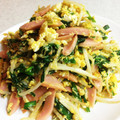 saku0655's cooksnap of when they made 超簡単〜ニラと魚肉ともやしの卵とじ.