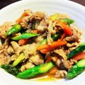 HARUぴ's cooksnap of when they made ★豚肉とアスパラガスのガーリック炒め★.