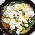 Nyat's cooksnap of when they made 豆腐ニラしめじのミルク卵とじ.
