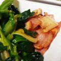 ーeNoー's cooksnap of when they made ほうれん草、カリカリ　ベーコンとニンニク.