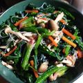 料理は楽しいね〜65's cooksnap of when they made ほうれん草としめじのゴマ和え.