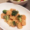みちゃこさん3's cooksnap of when they made 揚げないから簡単♪♪プリプリ海老マヨ☆.