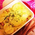 JHmommy's cooksnap of when they made 簡単☺︎バジルのポテトグラタン♪.