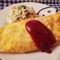 けいこSu's cooksnap of when they made 肉・野菜炒めリメイク★簡単オムライス.