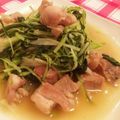 Kosumama's cooksnap of when they made 鶏肉と水菜のシンプル炒め.