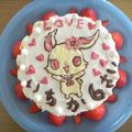 epokku2's cooksnap of when they made ジュエルペットルビー❤️のキャラケーキ♪.