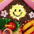 chi_e_mama's cooksnap of when they made スマイルそぼろ弁当.