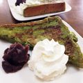 YUKIKI☆'s cooksnap of when they made 抹茶deフレンチトースト〜小豆のせ.
