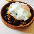 komugiko4's cooksnap of when they made ガパオ風♡ひき肉と春雨のバジル炒めご飯.