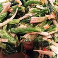 ふ〜にゃんたん's cooksnap of when they made ほうれん草とベーコンのガーリック炒め.