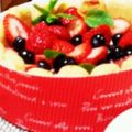 rumiruha's cooksnap of when they made 簡単♪フルーチェで焼かないイチゴタルト♪.