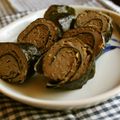 haruku221's cooksnap of when they made 魚のすり身海苔巻蒸し♪.