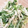 クッキキますたろう's cooksnap of when they made ササッと簡単　水菜と長芋のタラコサラダ.