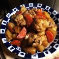 料理は楽しいね〜65's cooksnap of when they made 手羽元肉とジャガイモの甘辛煮♡.