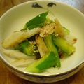 桃山いちご's cooksnap of when they made きゅうり＆ちくわ　切ってかけるだけ～！.