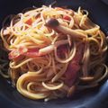あやの0805's cooksnap of when they made 簡単10分きのことベーコンの和風パスタ.