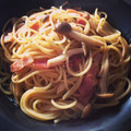 あやの0805's cooksnap of when they made 簡単10分きのことベーコンの和風パスタ.