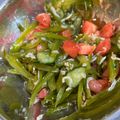 みーこさん☆'s cooksnap of when they made 茎ワカメ・トマト・キュウリの酢の物.