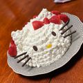 Anne1111's cooksnap of when they made ボールでキティちゃんの立体キャラケーキ.