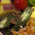 新妻あや's cooksnap of when they made さっぱりまろやか、オクラの梅かつお和え.