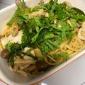 Riochin's cooksnap of when they made ☆ささみと大葉としめじの和風パスタ☆.