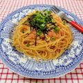 在宅勤務のおじさん's cooksnap of when they made めんつゆで簡単美味しい☆明太子パスタ♫.