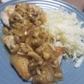 さむさん's cooksnap of when they made ☆簡単☆きのこと玉ねぎの和風ソースチキン.